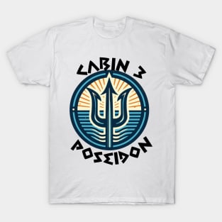 Cabin 3 Poseidon - CAMP half-blood T-Shirt